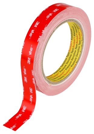 3M LSE110WF, VHB White Foam Tape, 19.0mm x 3.0m, 1.10mm Thick