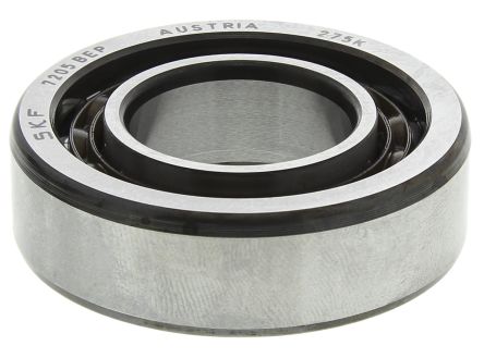 SKF 7205 BEP Single Row Angular Contact Ball Bearing- Open Type End Type, 25mm I.D, 52mm O.D