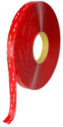 3M 4918F, VHB Clear Foam Tape, 19.0mm x 16.50m, 2.0mm Thick