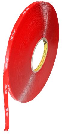 3M 4910F, VHB Clear Foam Tape, 9.0mm x 33.0m, 1.0mm Thick