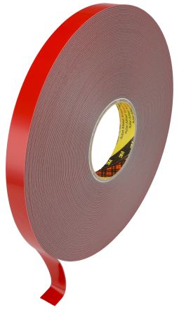 3M 4941, VHB Grey Foam Tape, 19.0mm x 33.0m, 1.10mm Thick
