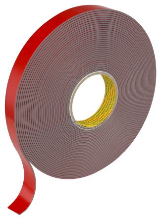 3M 4991F, VHB Grey Foam Tape, 25.0mm x 16.50m, 2.30mm Thick