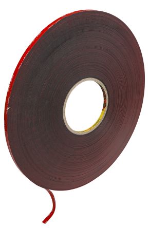 3M 5925F, VHB Black Foam Tape, 6.0mm x 66.0m, 0.60mm Thick
