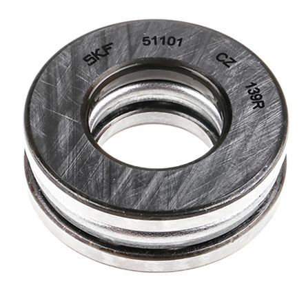 SKF 51101 Thrust Ball Bearing- Open Type End Type, 12mm I.D, 26mm O.D