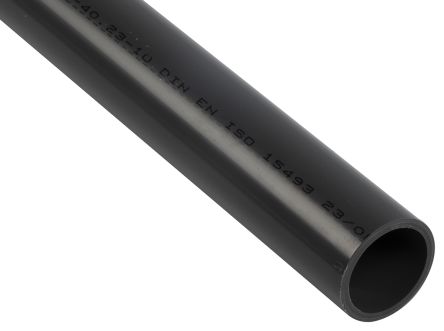Georg Fischer Tubo In PVC In PVC-U, Lungo 2m, Diametro Esterno 40mm, Spessore Parete 3.0mm