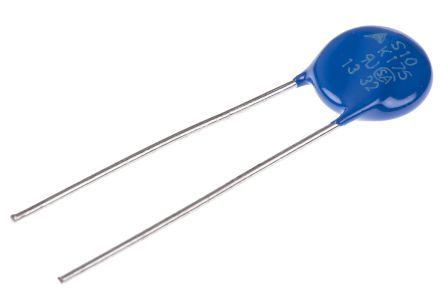 EPCOS Metalloxid-Varistor, 380pF, 270V, 175V, 28J, Metall / 25A, 2500A Max., Mm, Ø 12mm, 4.6mm