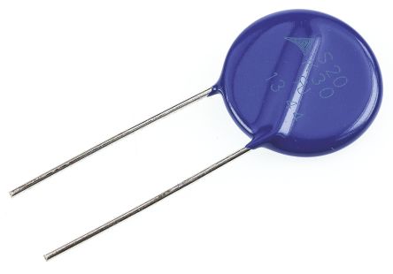 EPCOS Metalloxid-Varistor, 9.35nF, 47V, 30V, 26J, Metall / 20A, 2000A Max., Mm, Ø 21.5mm, 4.9mm