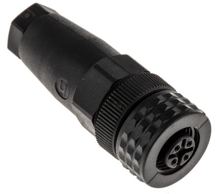 Hirschmann Circular Connector, 4 Contacts, Cable Mount, M12 Connector, Socket, Female, IP67, E Series