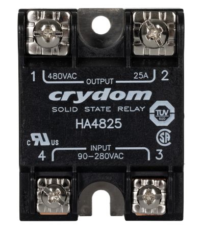 Sensata / Crydom Sensata Crydom HA Series Series Solid State Relay, 25 A Load, Panel Mount, 530 V ac Load, 280 V Control