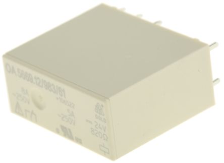 Dold PCB Mount Force Guided Relay, 24V Dc Coil Voltage, 2 Pole, DPDT