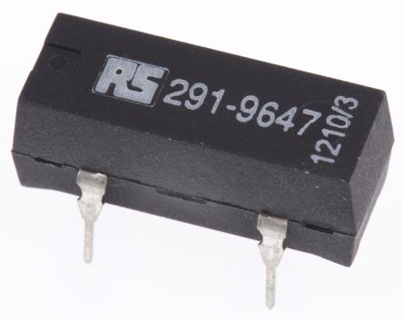 RS PRO 干簧管继电器, 24V 直流线圈电压, 单刀单掷, 最大切换电流 0.5 安