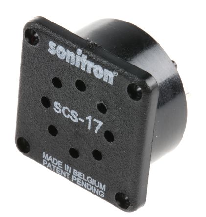 Sonitron Altavoz Miniatura Pinzoeléctrico 20nF 700 → 8000 Hz 88dB 18.6 X 18.6 X 9.7mm Macho