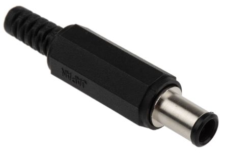 Masterplug JSBP5 Hohlstecker Vernickelt 18,0 V / 2.0A, Innen-Ø 4.3mm / Außen 6.5mm X 46.5mm, 1.4mm Stift, Kabelmontage