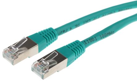 Decelect Cable Ethernet Cat5 F/UTP De Color Verde, Long. 3m, Funda De PVC