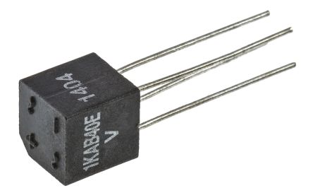 Vishay Brückengleichrichter, 1-phasig 1.2A 400V THT 1.1V D 38 4-Pin 10μA