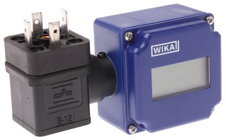 威卡 液压表, LCD显示屏, 4 → 20mA输入信号, L 型插头