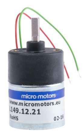 Micromotors Brushed Geared DC Geared Motor, 12 V Dc, 2.5 Ncm, 80 Rpm, 4mm Shaft Diameter