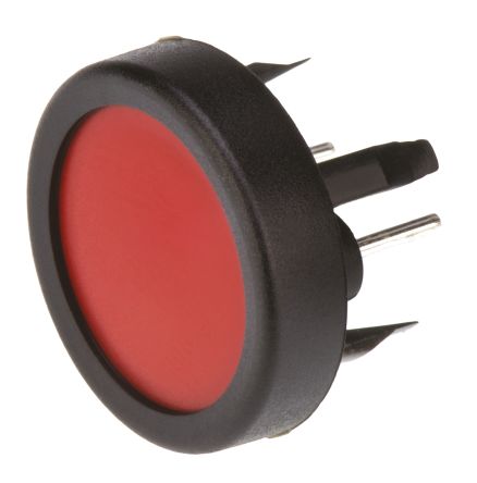 Schurter Red Tactile Switch, SPST 125 MA @ 48 V Dc