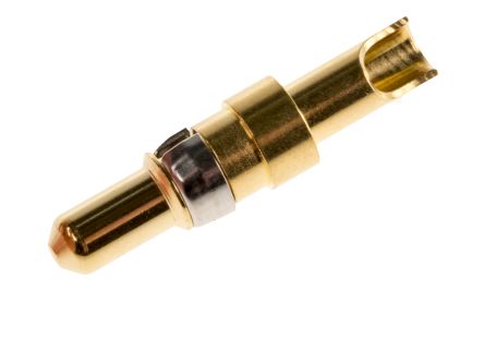 RS PRO, Straight, Male Gold, Copper Alloy, Backplane Connector Contact