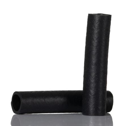 SES Sterling 硅橡胶电缆套管, 黑色, 5mm直径, 25mm长