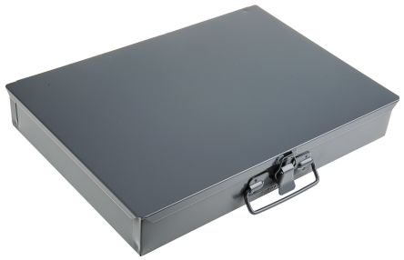 Durham 零件收纳盒, 12储物格, 339mm x 50mm x 234mm, 钢, 灰色