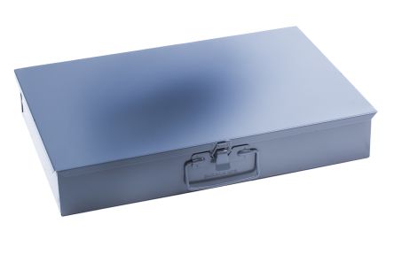 Durham 零件收纳盒, 16储物格, 457mm x 76mm x 304mm, 钢, 灰色