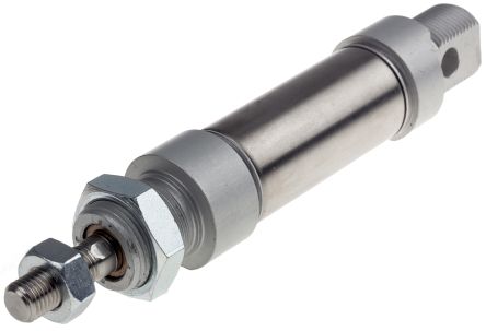 RS PRO ISO 6432 Pneumatikzylinder Einfachwirkend, Bohrung Ø 25mm / Hub 25mm, Bis 10bar