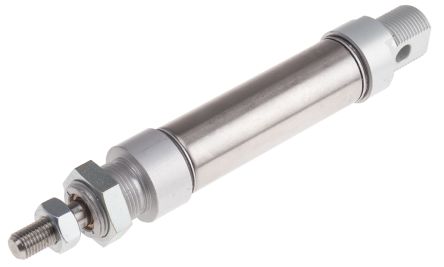 RS PRO ISO 6432 Pneumatikzylinder Einfachwirkend, Bohrung Ø 25mm / Hub 50mm, Bis 10bar