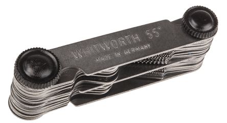 MikronTec Gewindelehre Whitworth/Metrisch 52 Blatt 62TPI 6mm