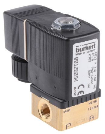 Burkert Electrovanne 6013, 230 V C.a., 2 Ports, NF