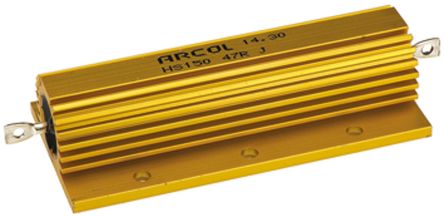 Arcol HS150 Wickel Lastwiderstand 47Ω ±5% / 150W, Alu Gehäuse Axialanschluss