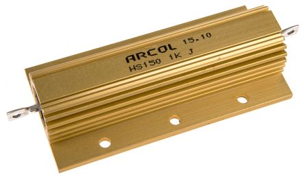Arcol HS150 Wickel Lastwiderstand 1kΩ ±5% / 150W, Alu Gehäuse Axialanschluss