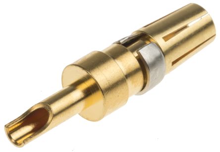 RS PRO, Straight, Female Gold, Copper Alloy, Backplane Connector Contact