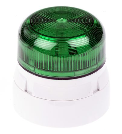 QBS-0006 Klaxon | Klaxon Flashguard QBS Green Xenon Beacon, 110 V ac ...