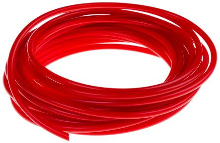 RS PRO 5m 4mm Diameter Red Round Polyurethane Belt For Use With 40mm Minimum Pulley Diameter