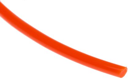 RS PRO 聚氨酯圆带, 直径3mm, 最小皮带轮直径20mm, 橙色, 长5m