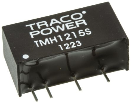 TRACOPOWER TMH DC/DC-Wandler 2W 12 V Dc IN, 15V Dc OUT / 130mA 1kV Dc Isoliert