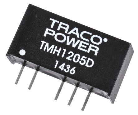 TRACOPOWER TMH DC/DC-Wandler 2W 12 V Dc IN, ±5V Dc OUT / ±200mA 1kV Dc Isoliert