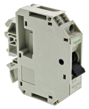 Schneider Electric GB2 Thermischer Überlastschalter / Thermischer Geräteschutzschalter, 1-polig, 1A, 277 V Ac, 415V Ac