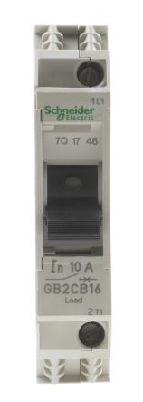 Schneider Electric 热断路器, GB2 系列, 10A, 1 极
