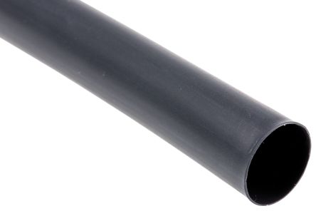 TE Connectivity Tubo Termorretráctil De Poliolefina Negro, Contracción 4:1, Ø 16mm, Long. 1.2m, Forrado Con Adhesivo