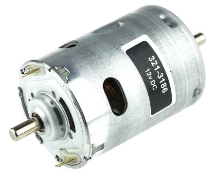 RS PRO Bürstenmotor Bis 82,08 Gcm, 12 V Dc / 36,88 W,, Wellen-Ø 6.35mm X 69mm