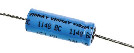 Vishay 021 ASM, THT Alu Kondensator, Elko 220μF ±20%, 25Vdc, Ø 6,5mm X 18mm, –40 → +85 °C