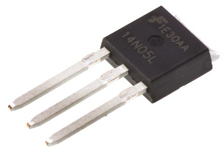 Onsemi MOSFET RFD14N05L, VDSS 50 V, ID 14 A, IPAK (TO-251) De 3 Pines,, Config. Simple