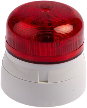 Klaxon Flashguard QBS, LED Blitz Signalleuchte Rot, 24 V Dc, Ø 85mm X 81mm