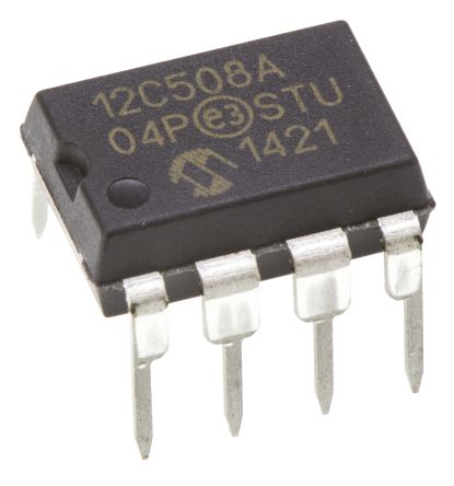 Microchip Mikrocontroller PIC12C PIC 8bit THT 512 X 12 Wörter PDIP 8-Pin 4MHz 25 B RAM