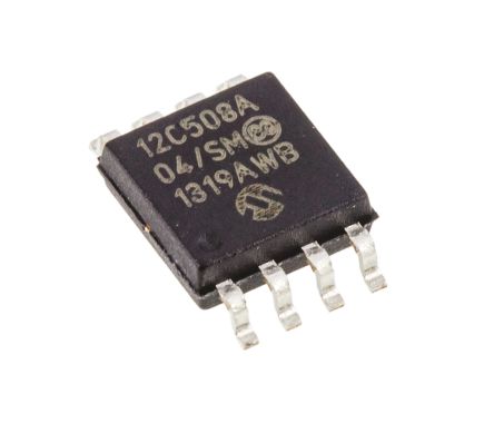 Microchip PIC12C508A-04/SM, 8bit PIC Microcontroller, PIC12C, 4MHz, 512 EPROM, 8-Pin SOIC