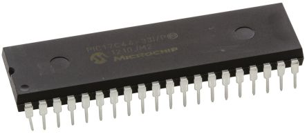 Microchip Mikrocontroller PIC17 PIC 8bit THT 8000 X 16 Wörter PDIP 40-Pin 33MHz 454 B RAM