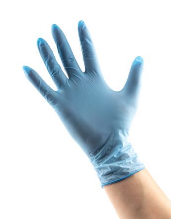 Ansell Nitril-Handschuhe 100 Stück Blau Pulverfrei, Handschuhgröße 7.5 - M