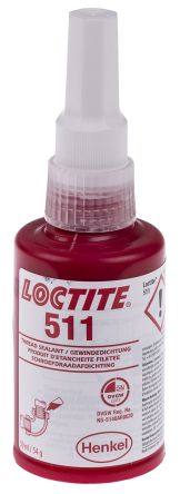 Loctite 511 Schraubensicherung Anaerob Paste Weiß, Flasche 50 Ml, -55°C → +150°C